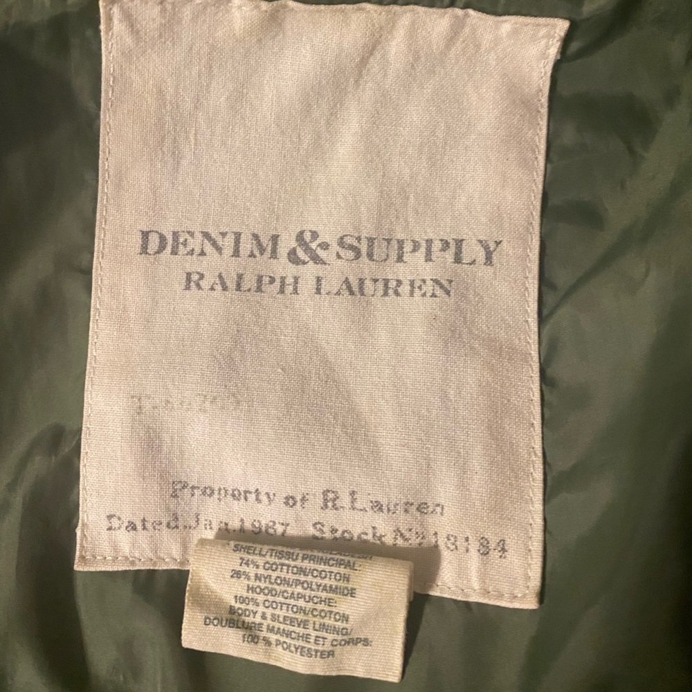 Ralph Lauren denim supply women’s cargo jacket
